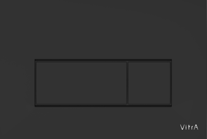 Панель смыва Root Square, матовый черный