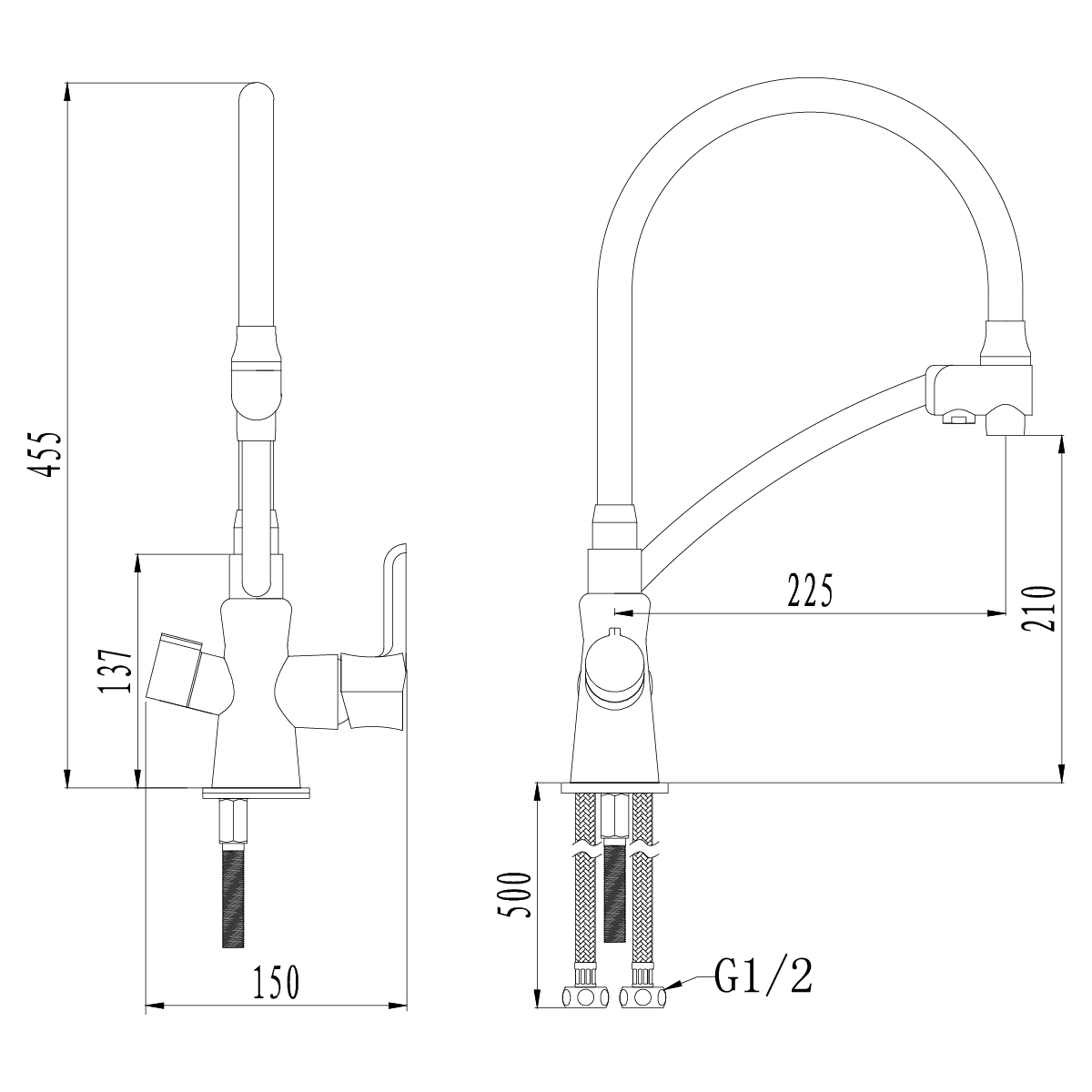 Смеситель для мойки Lemark Comfort LM3070C картридж 35, с подключением к фильтру с питьевой во