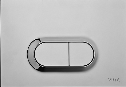 Кнопка смыва VitrA Loop O, металлическая, цвет Нержавеющая Сталь