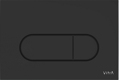 Панель смыва Root Round, матовый черный