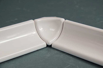 Звезда М Орнамент узкая белая